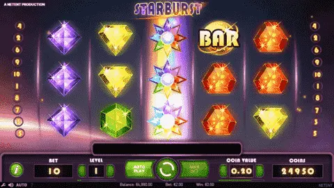 Starburst online slot - cascading win